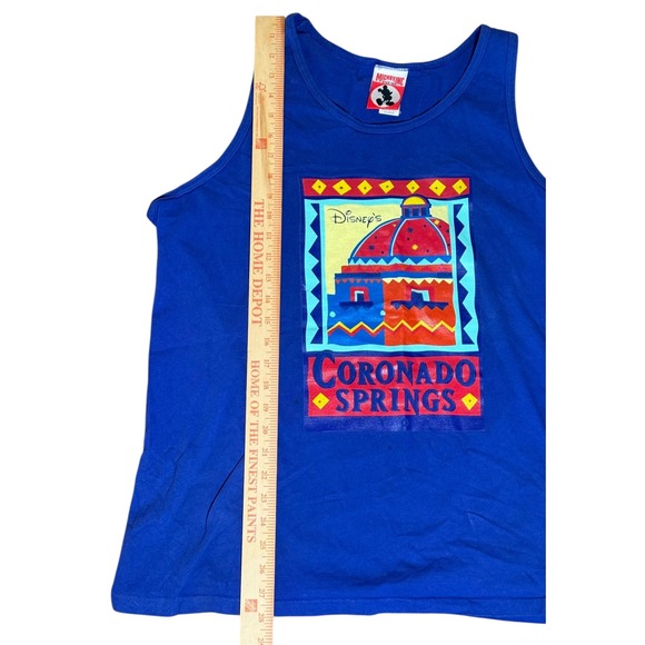 Vintage 90s Disney Coronado Springs Resort Tank Top XL Purple - Picture 5 of 7